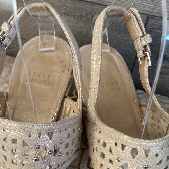 Stuart Weitzman Leather Wedge Heels - Picture 3 of 10